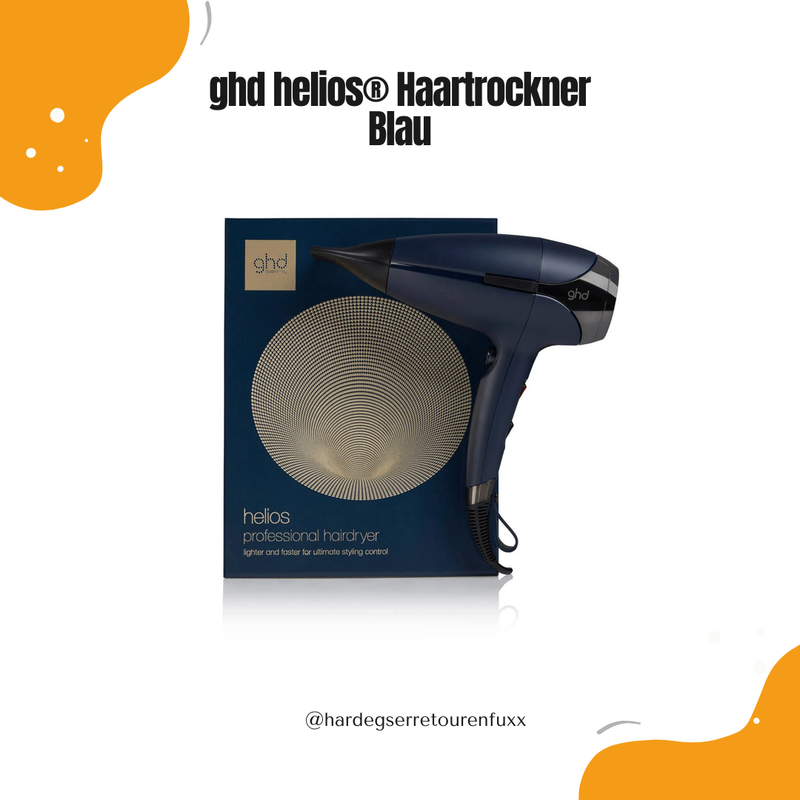 ghd helios® Haartrockner – Blau, Aeroprecis™ Technologie, 120 km/h Luftstrom, leichter Profi-Föhn für glänzendes & schnelles Styling