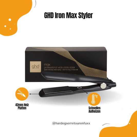 ghd Iron Max Wide Plate Styler – Profi-Haarglätter mit Dual-Zone-Technologie