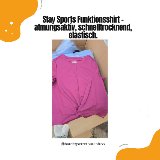 Stay Sports Funktionsshirt – atmungsaktives Sport-Shirt mit Feuchtigkeitstransport, elastische Passform, geruchsreduzierende Behandlung, schnelltrocknend, für Sport und Freizeit